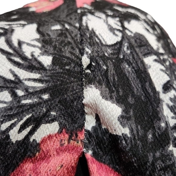 TRACY Reese Anthropology Floral Ruched Silk Sheath Dress Size: 4 - Picture 8 of 14